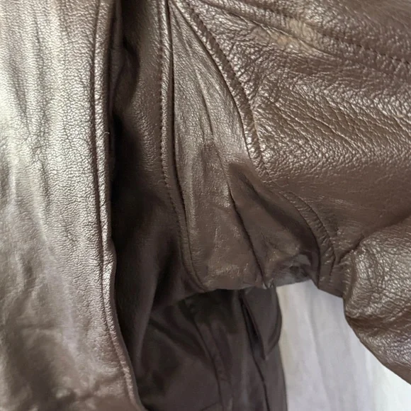 VINTAGE LEATHER G-1 FLIGHT JACKET US NAVY - Picture 9 of 16